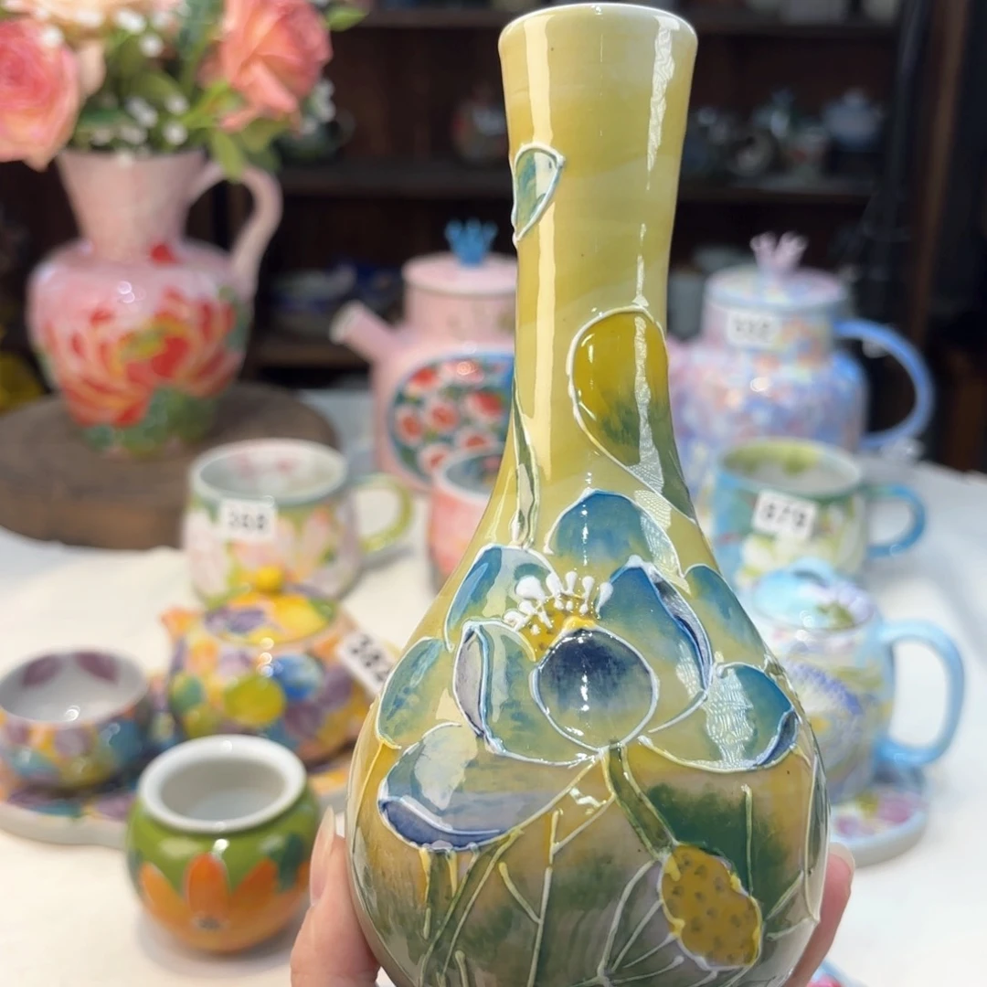 景德镇手绘高温釉下彩陶瓷茶具