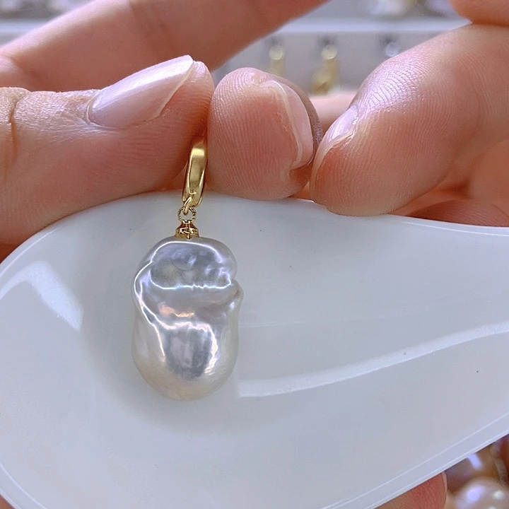 颈饰银S925镶嵌淡水珍珠139