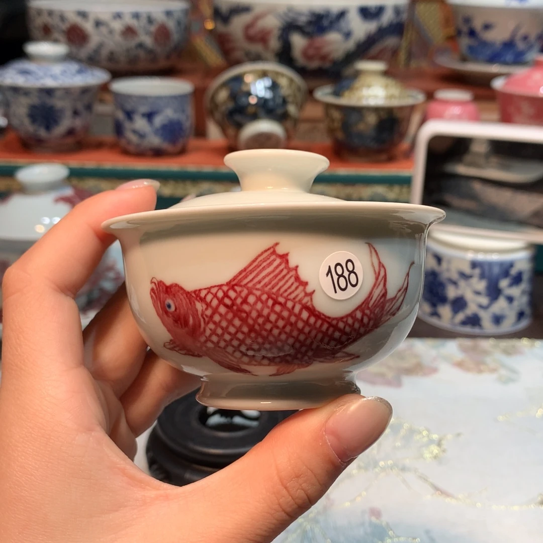 荔***的188青花盖碗一个fy25