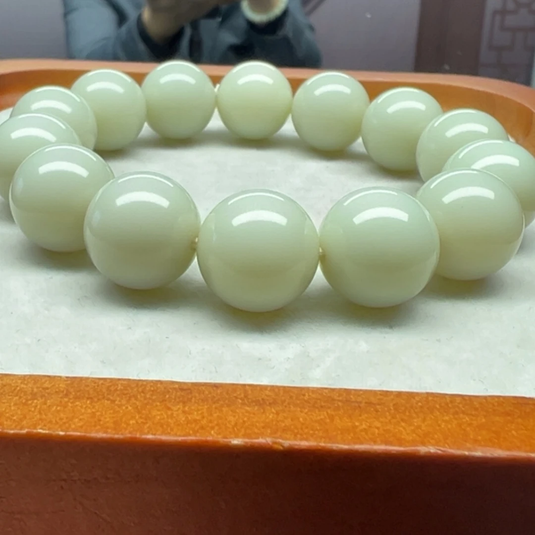 【闪购商品】和田玉手串未镶嵌和田玉卡16新疆山料