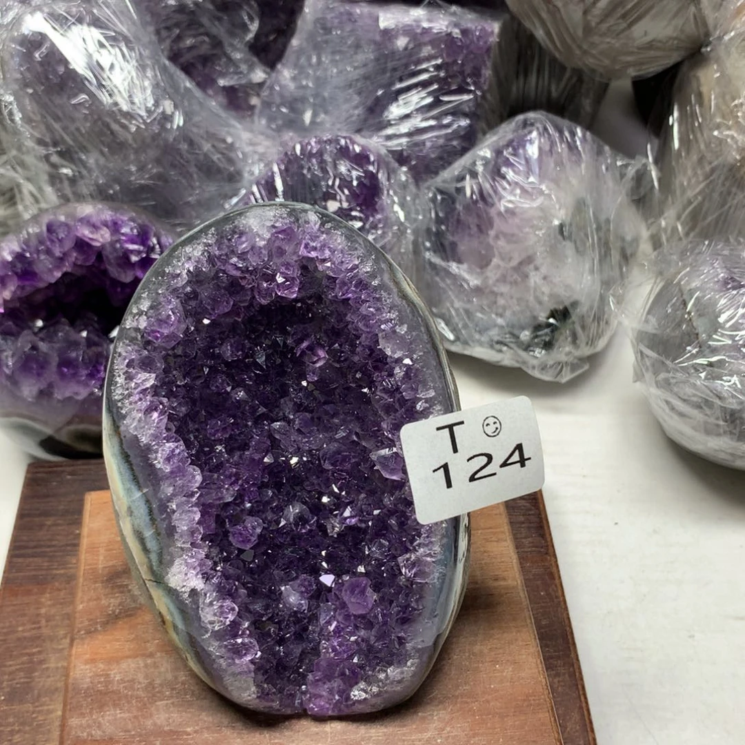 紫晶摆件未镶嵌紫水晶