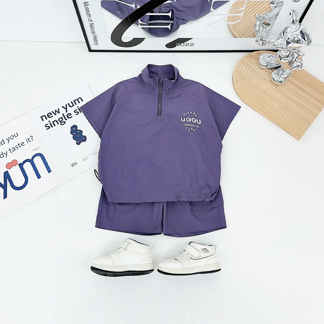 儿童夏装套装夏季2025新款男童短袖两件套 WG28432 悠悠童话童装