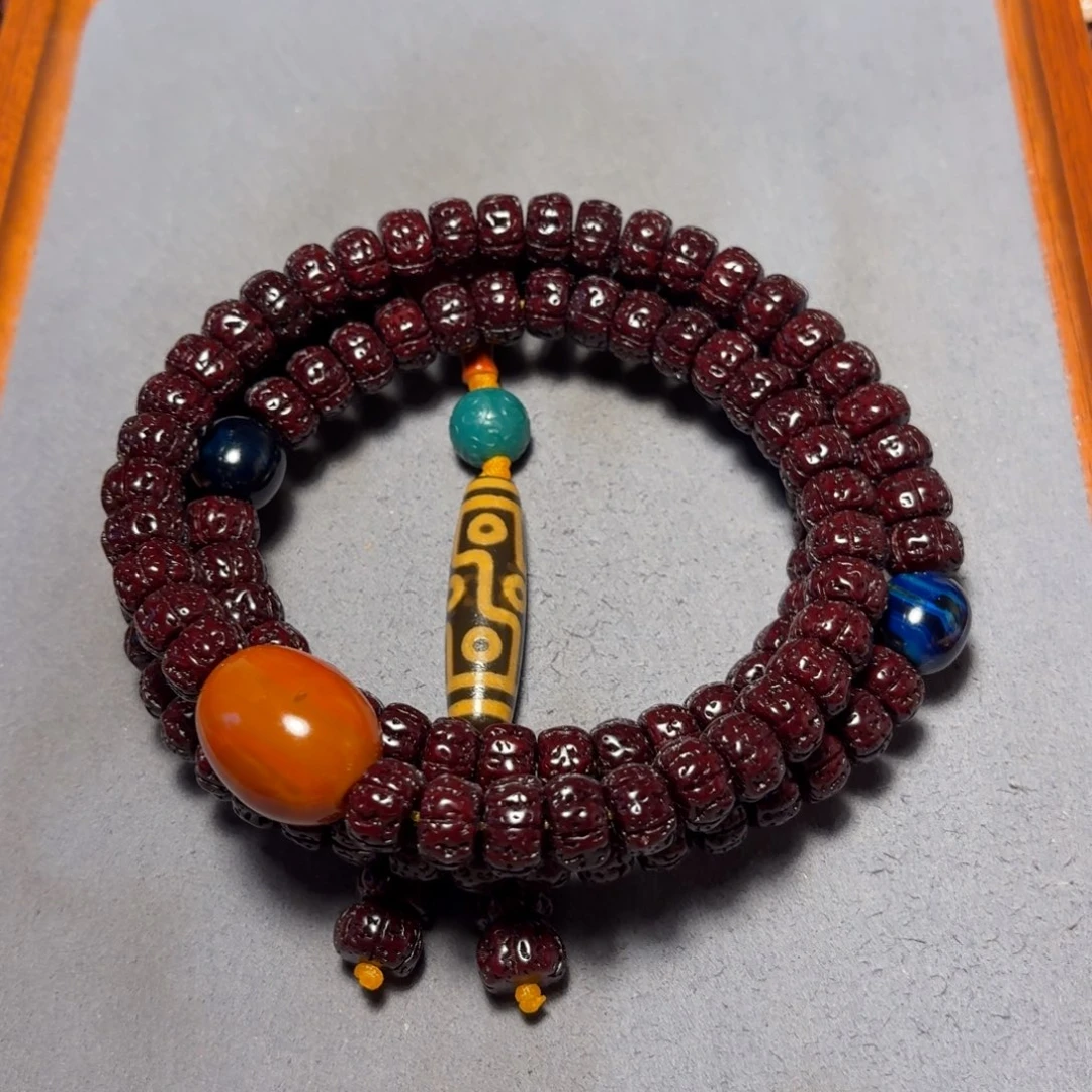 金刚菩提吊坠黑金刚脖挂12mm