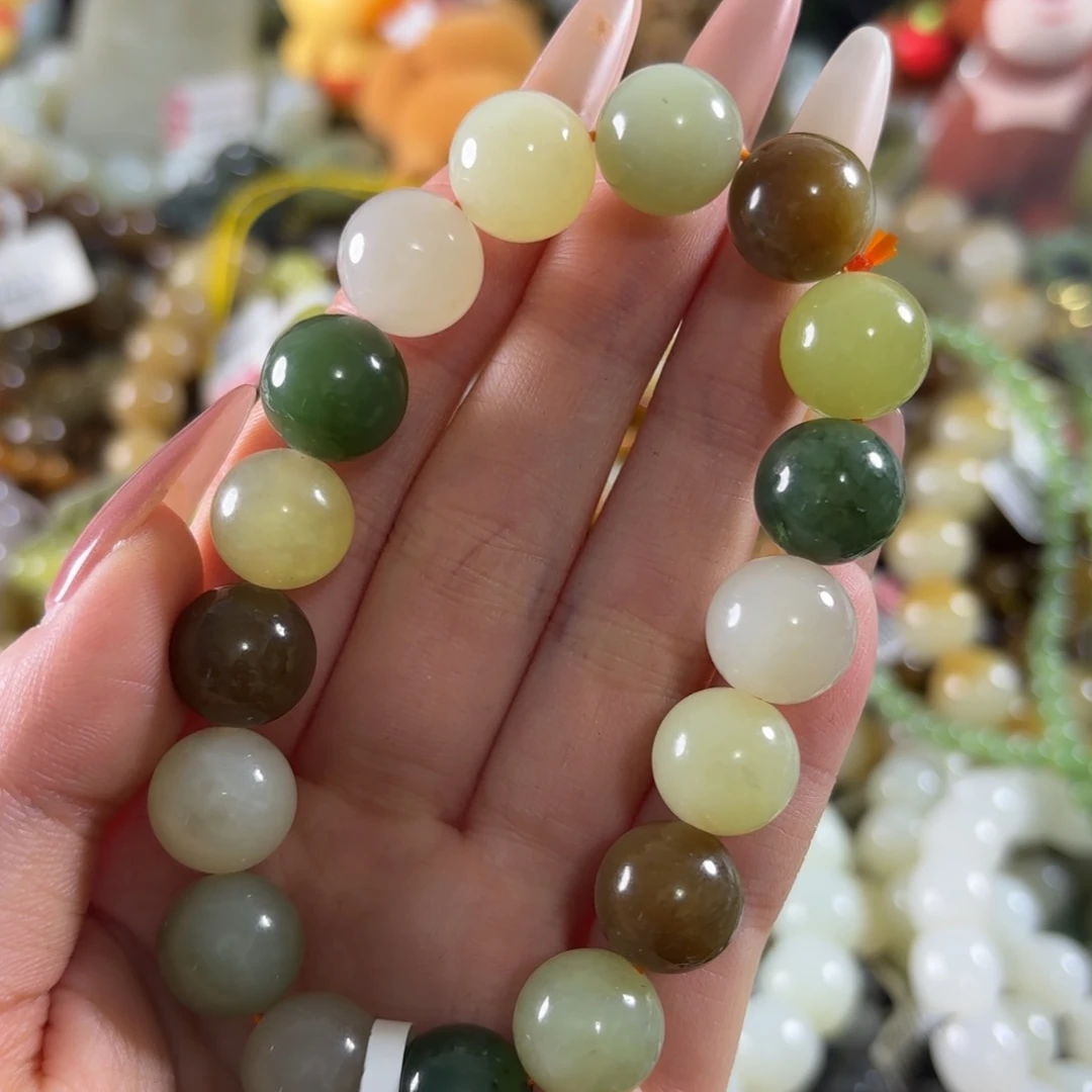 和田玉未镶嵌手链196