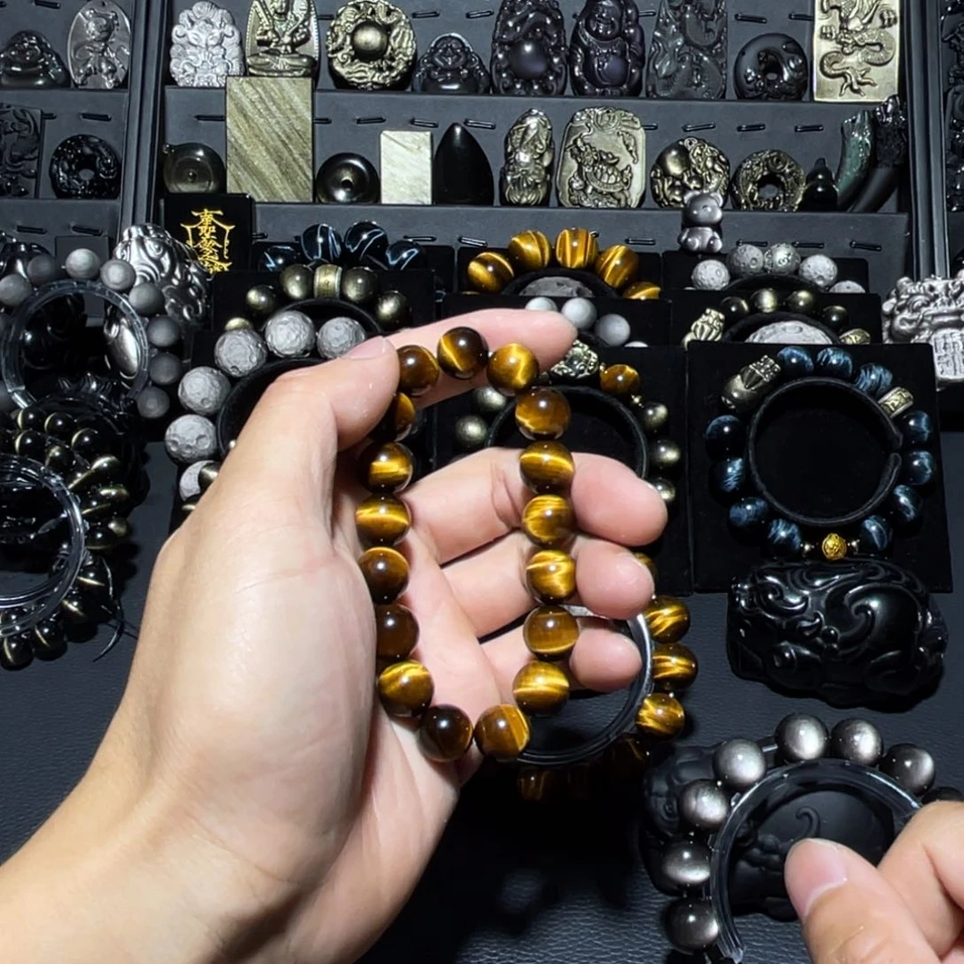 未镶嵌木变石（虎睛石）珠宝奇石S**?