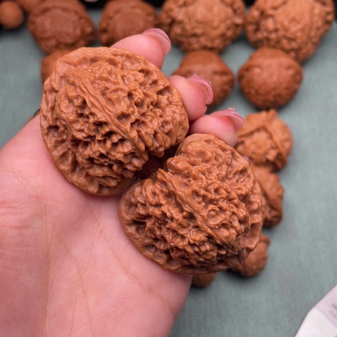 把件文玩核桃全品三角疆43