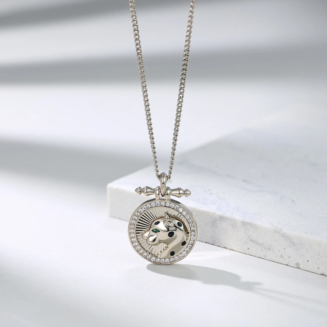 合金锆石耳饰 VITARING豹子项链耳坠手链男女小众原创设计师品牌