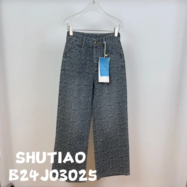 【SHUTIAO】2024秋冬：新款小众设计款牛仔裤B24J03025