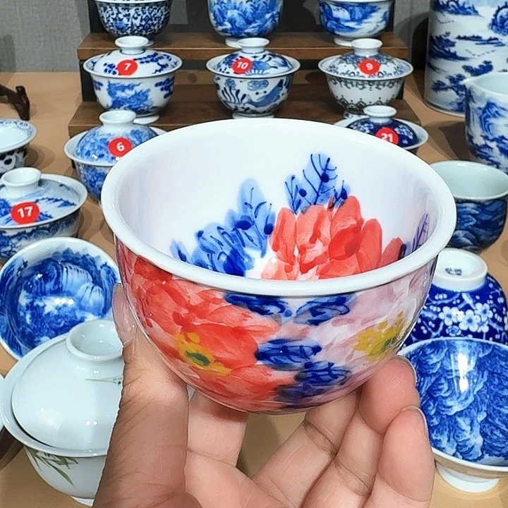 景德镇纯手工手绘单杯