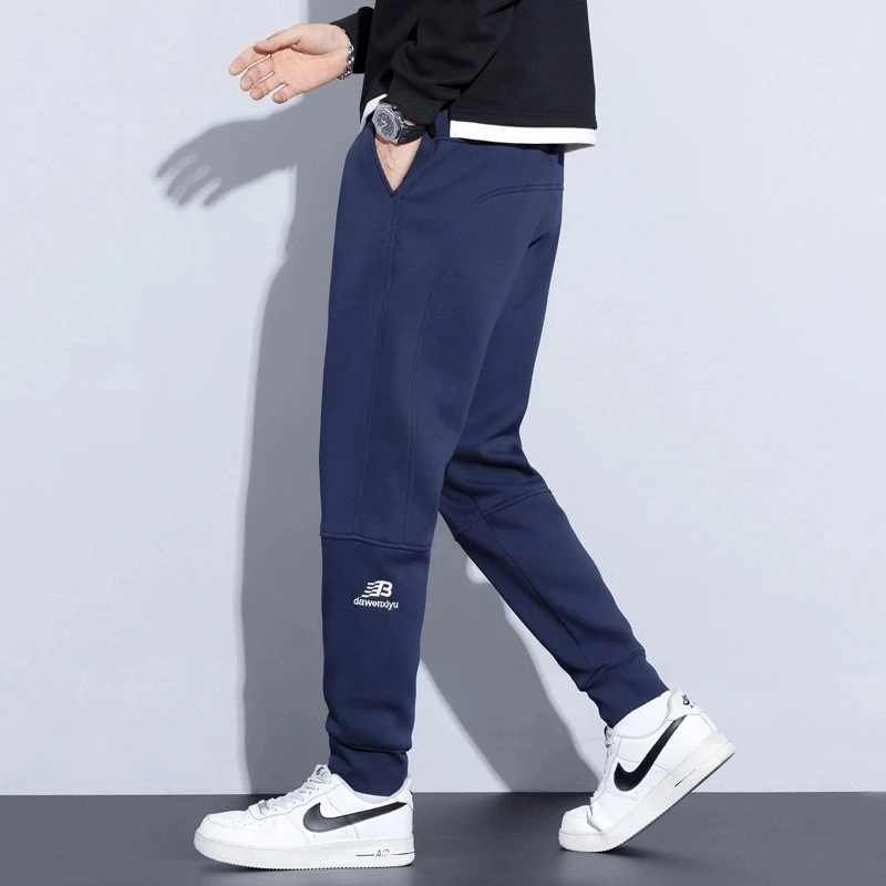 新款2024男士休闲裤九分束脚裤潮流时尚百搭裤子弹力秋冬运动男裤