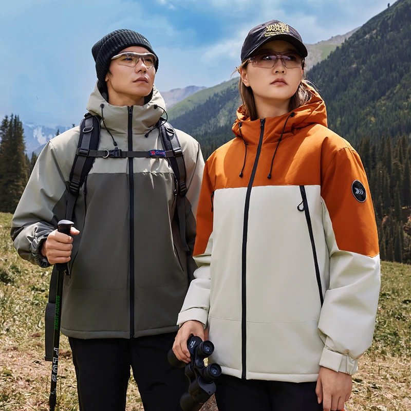 孤勇者御寒内胆充羽绒冲锋衣男女秋冬新款防风防水户外保暖外套