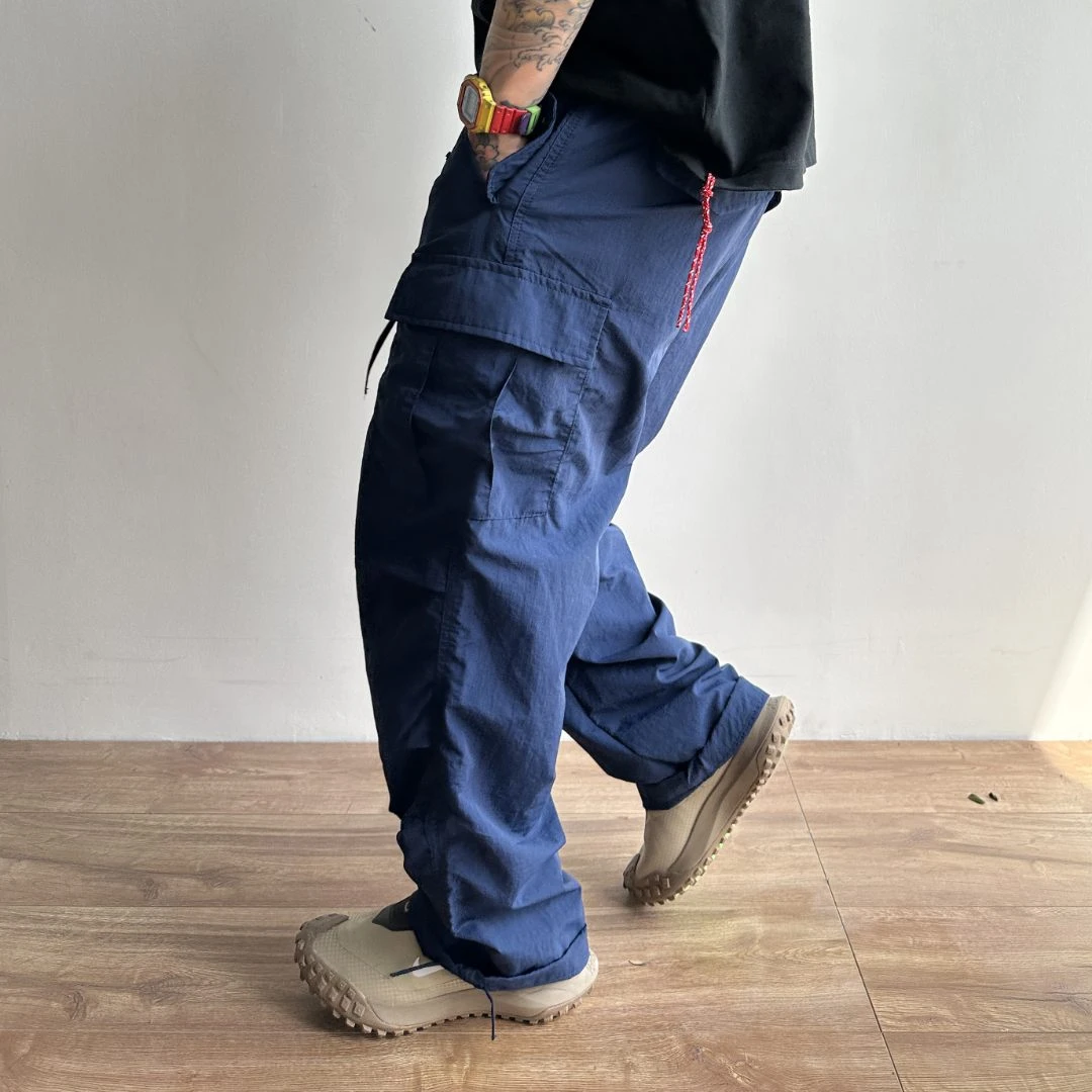 25SS夏季户外速干工装裤日系薄款宽松百搭透气梭织休闲裤