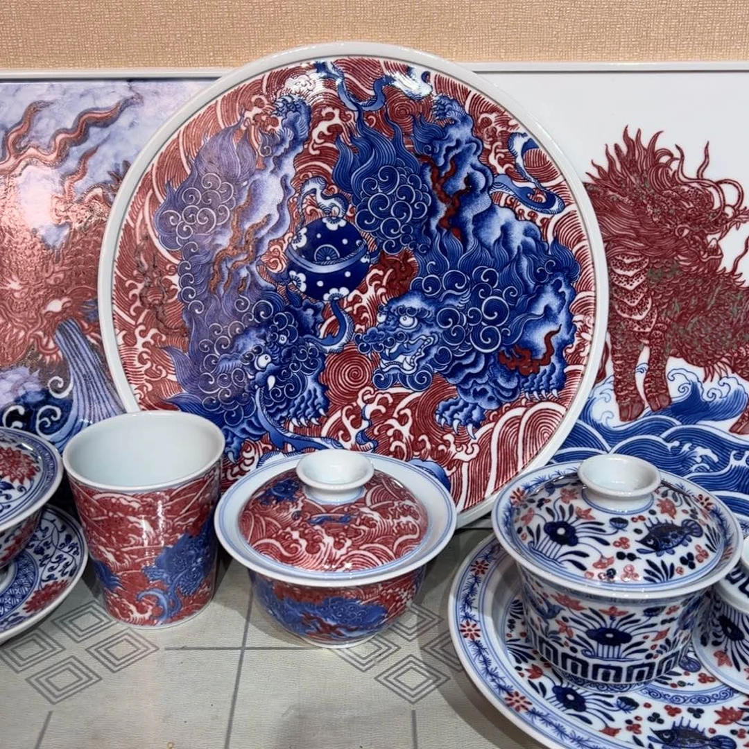 现代瓷青花釉里红工艺