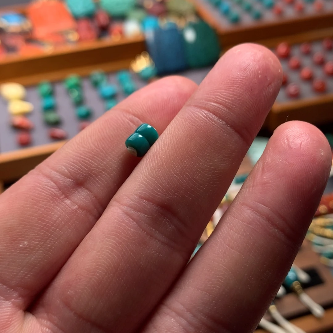 绿松石未镶嵌隔片5.2mm