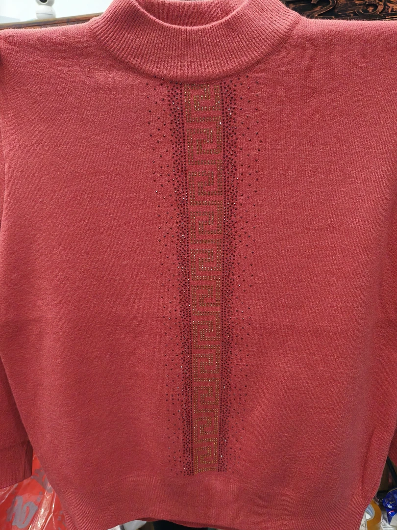 中老年女装针织开衫加绒保暖外套加厚毛衣圆领气质时尚百搭打底