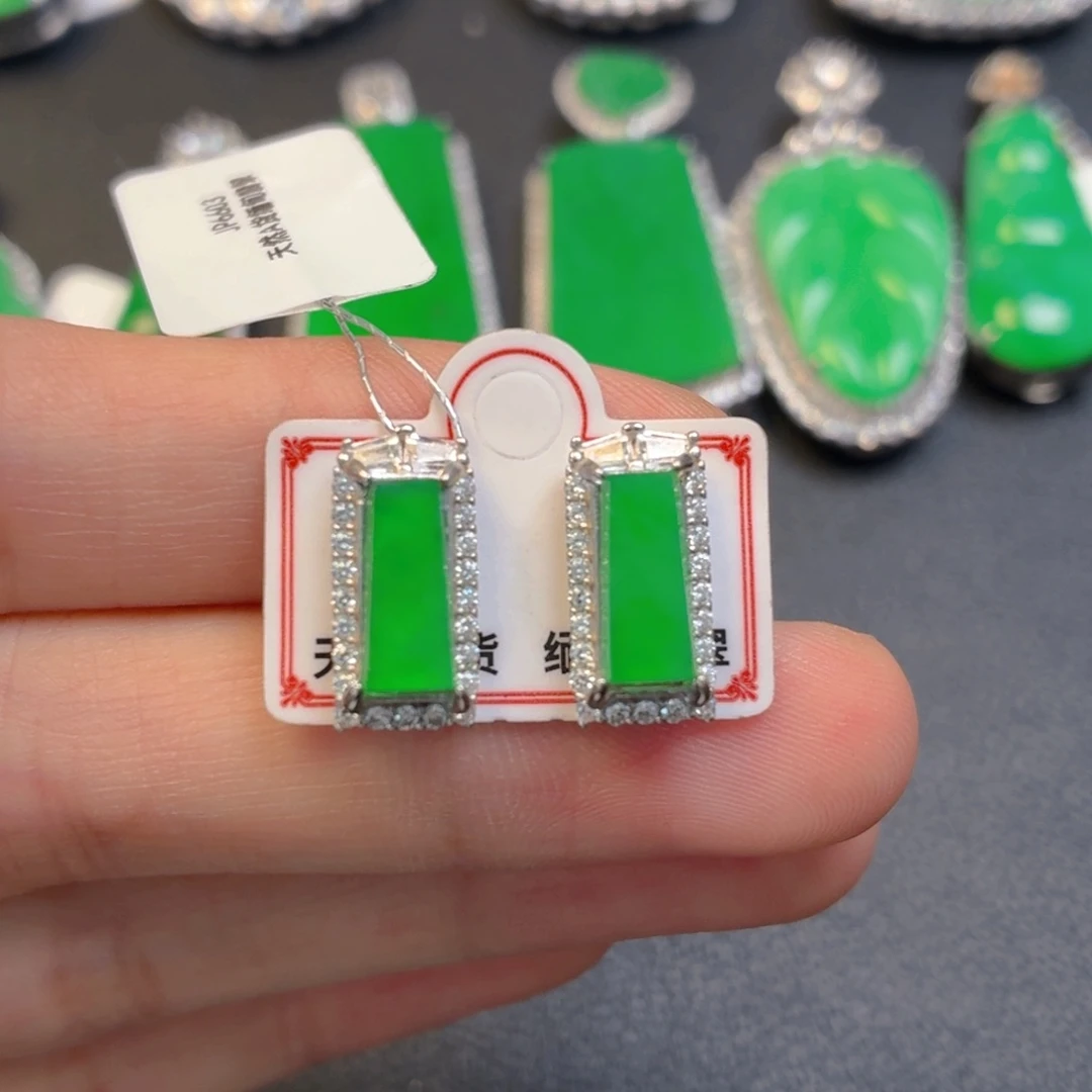 翡翠银S925镶嵌颈饰