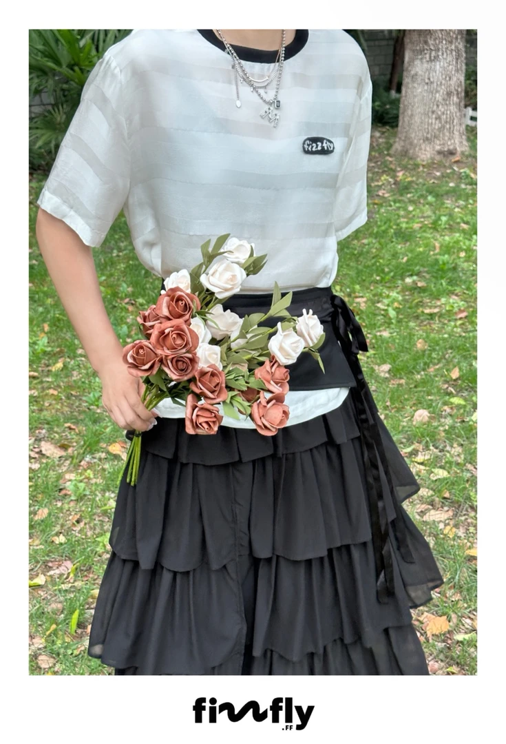 【ZS推荐】Fizzfly新品显瘦百搭条纹T恤F860163