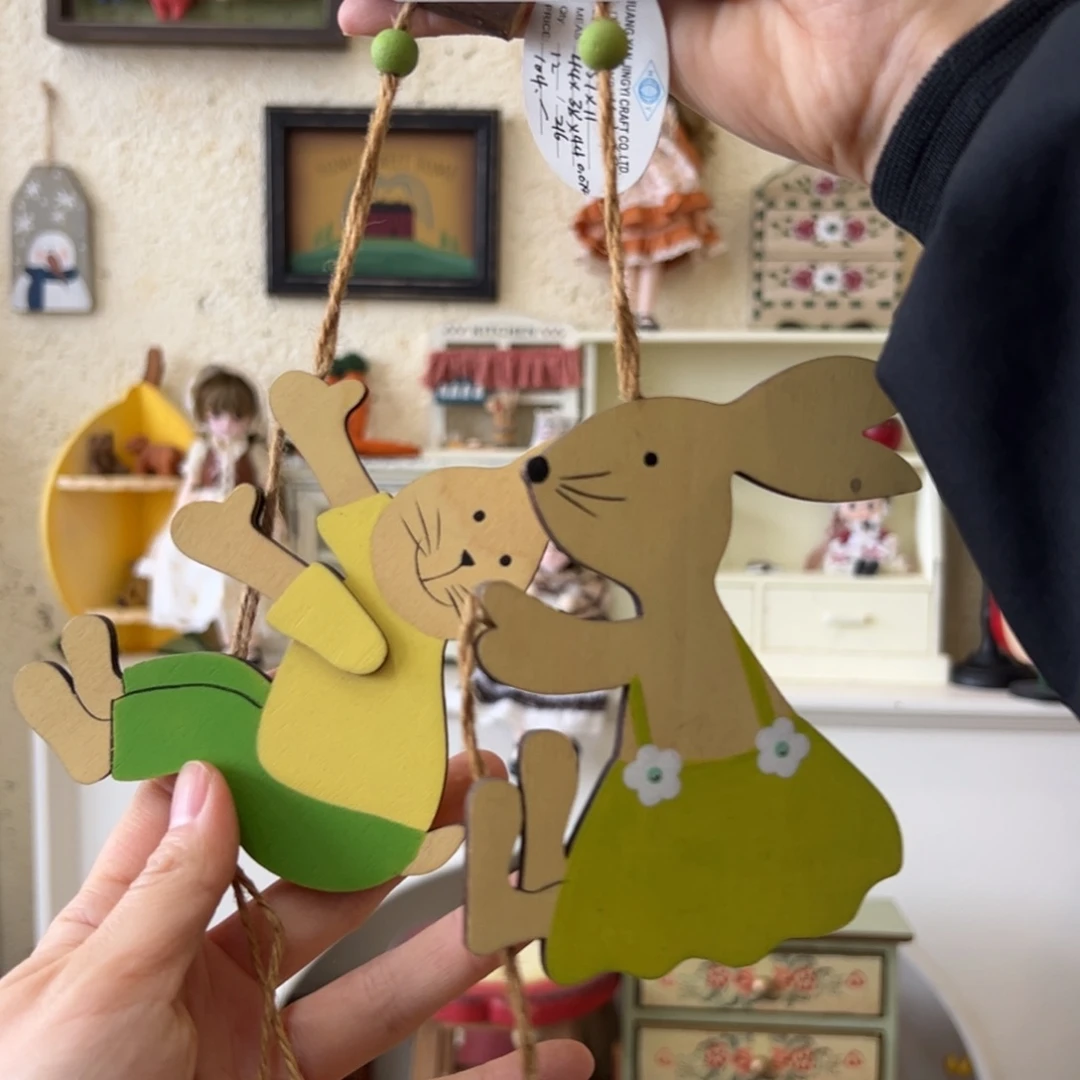 木默认微瑕！外贸样品摆件挂件707