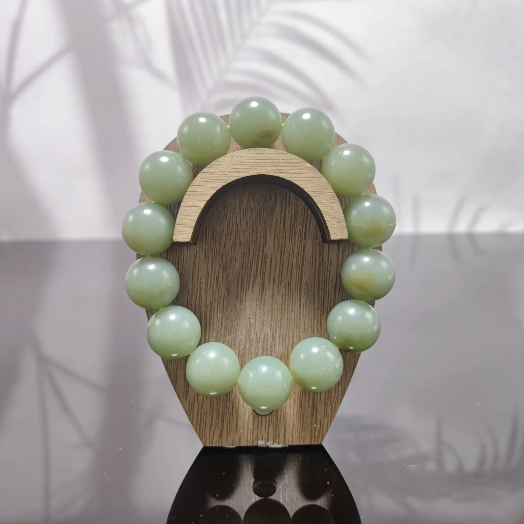 N和田玉圆珠手串（卡16）0517