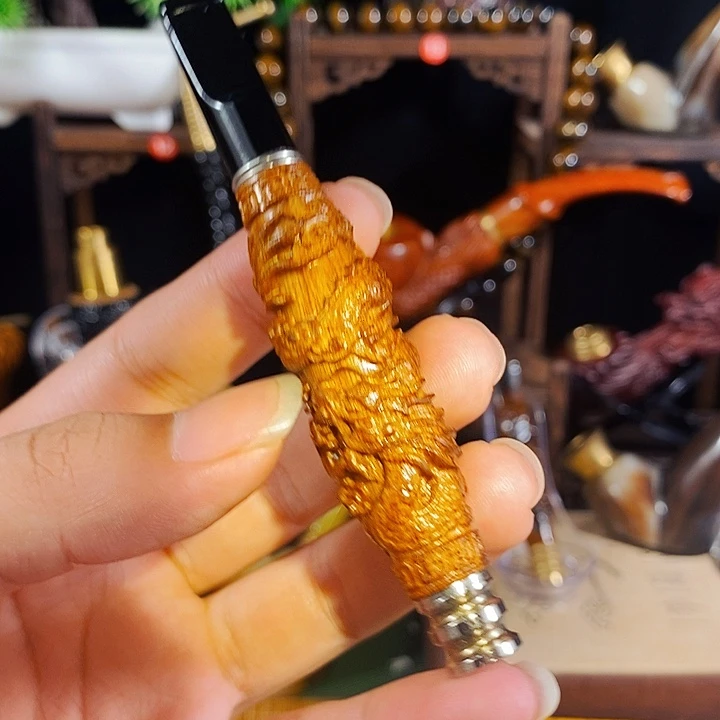 高端定制金丝楠烟嘴