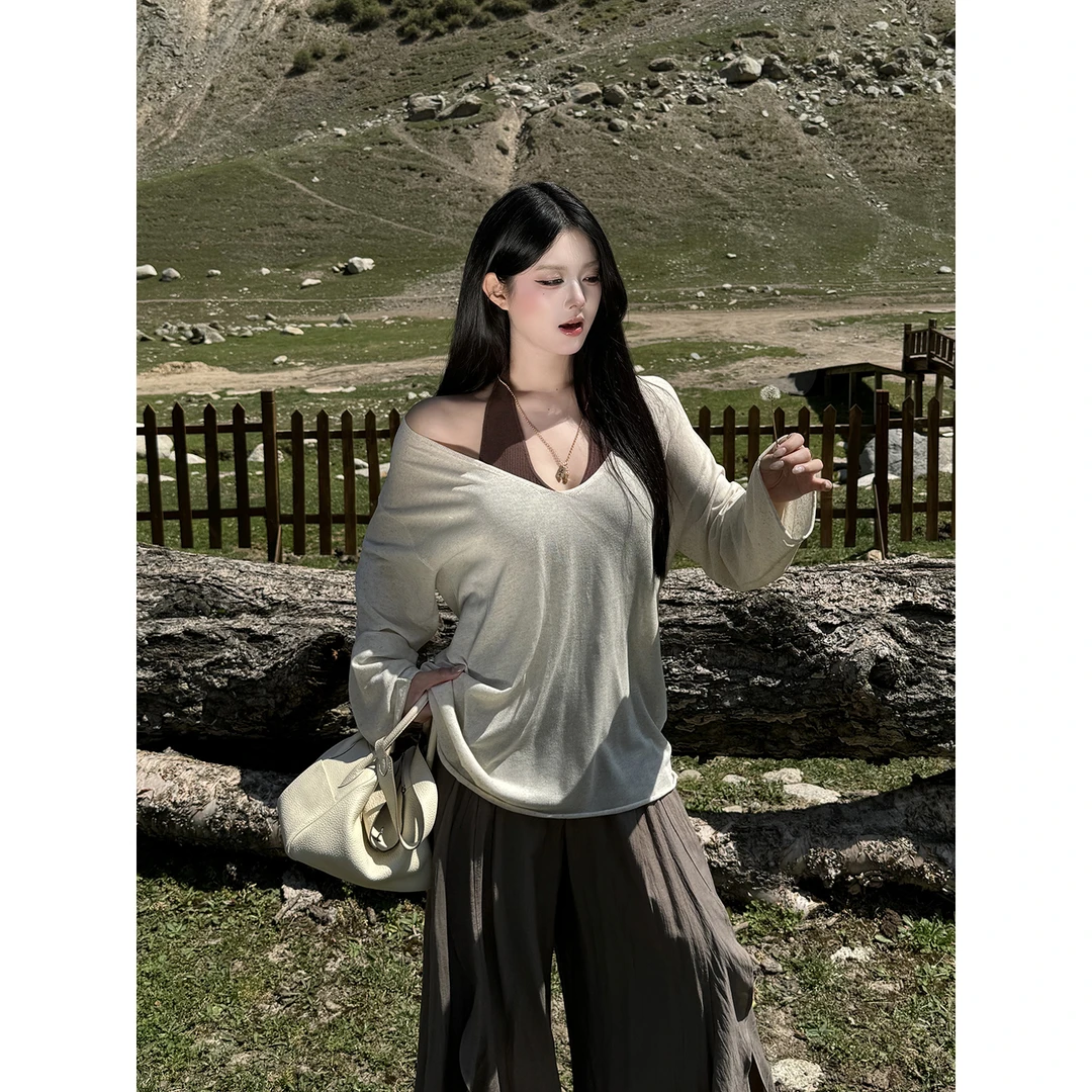 黑泽玄七“LP懒人周末三件套”lazy chic！可可蛋奶针织组