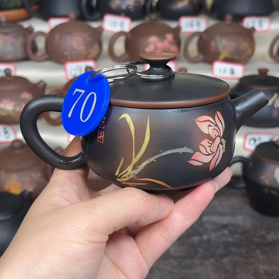175毫升微微瑕纯手工刻填大口