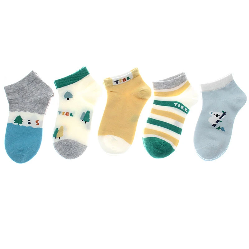 男童女童鼠短款袜子春秋学生船袜男童春夏季薄袜子童袜运动袜棉袜
