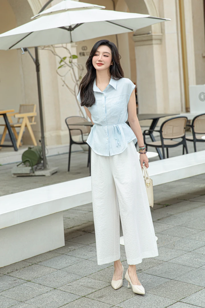 瑞丽风通勤法式时尚套装工装风极简风