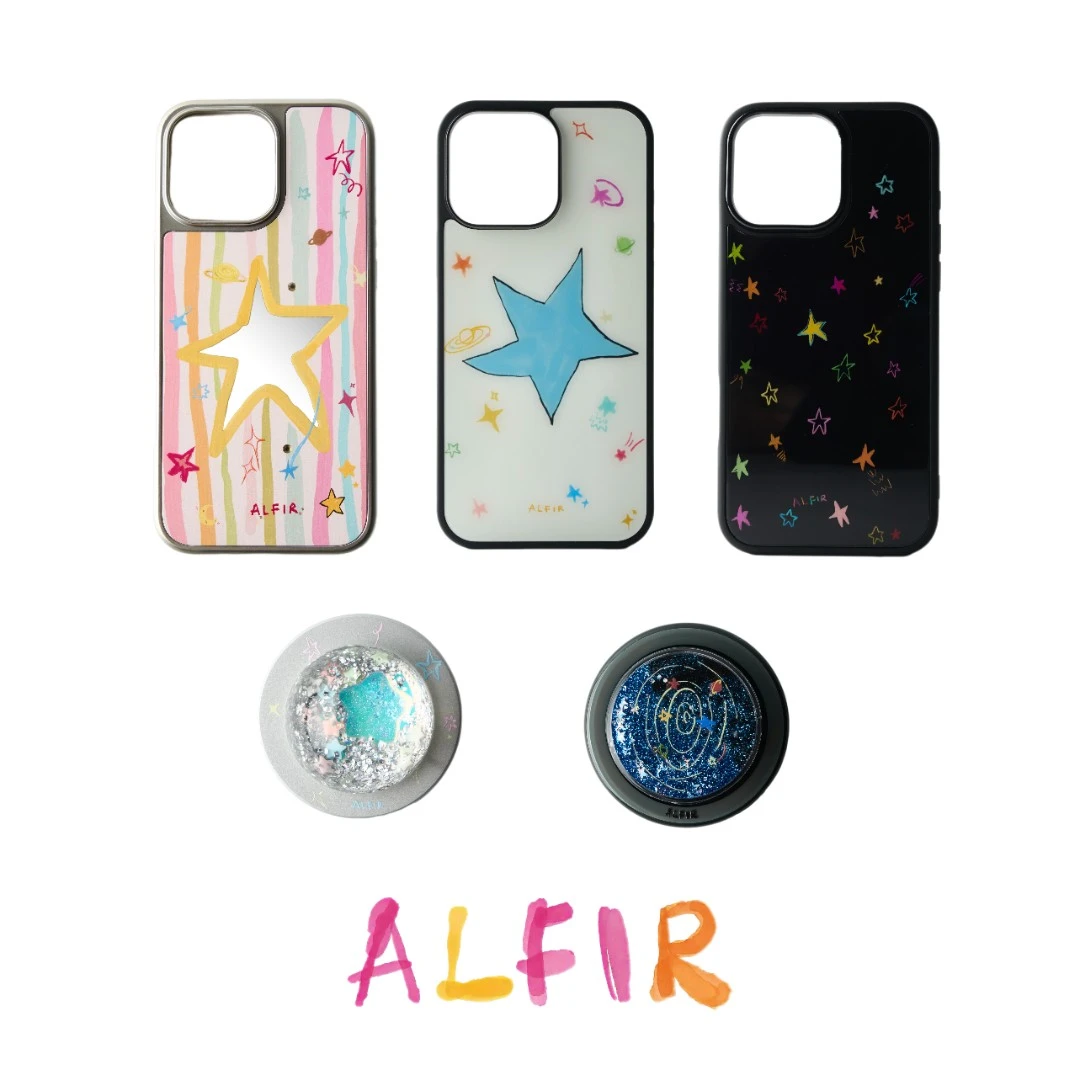 Alfir·彩色星星系列磁吸手机壳 抗摔防摔撞色磁吸原创iPhone17pro