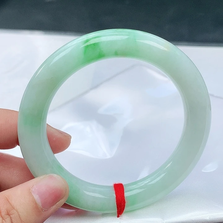 翡翠手镯未镶嵌58圈圆1062