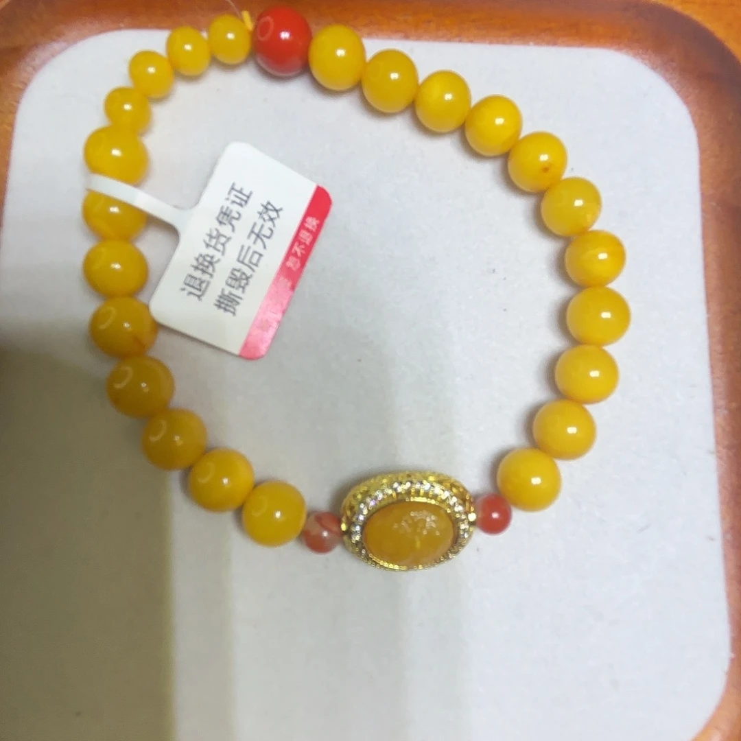 手链琥珀未镶嵌单圈