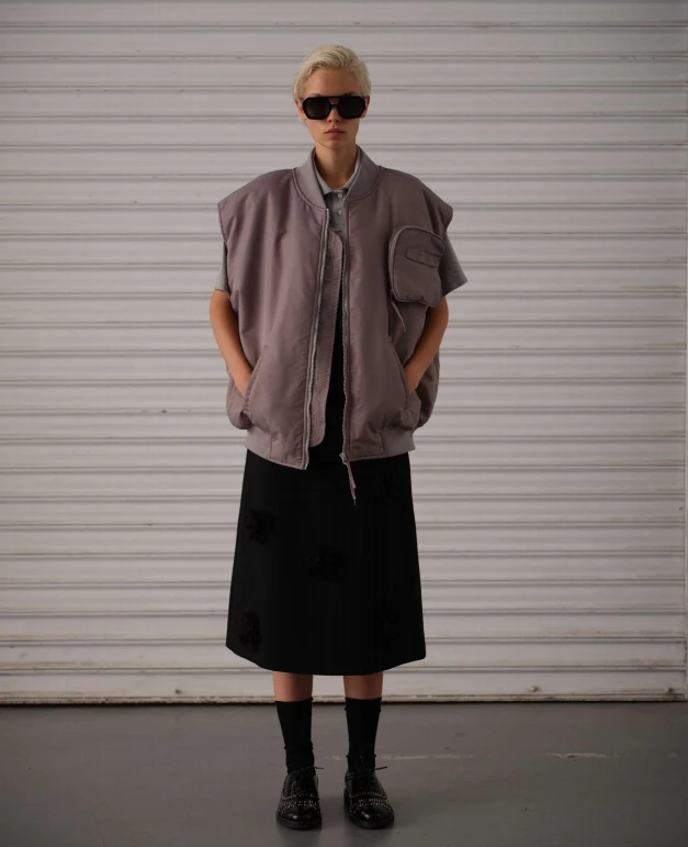 COEMES 25春 01401 立体花朵半身裙A字裙