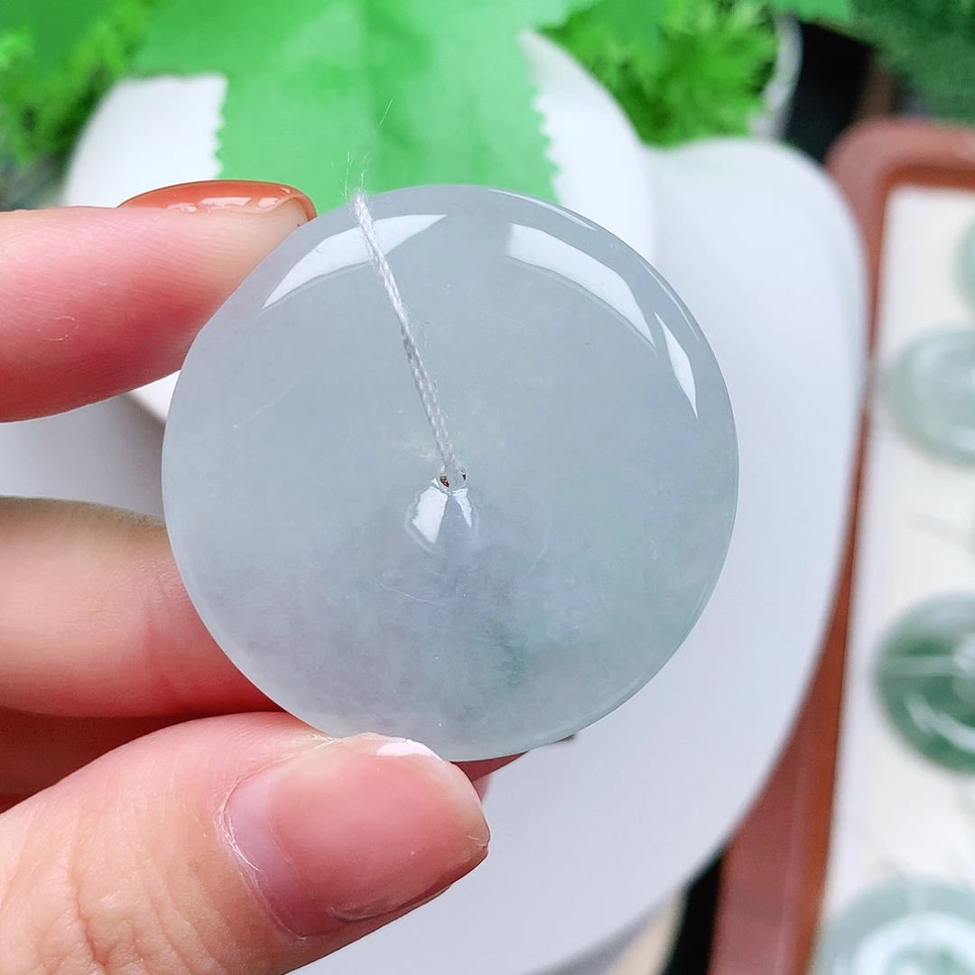 翡翠未镶嵌颈饰平安37-6.2