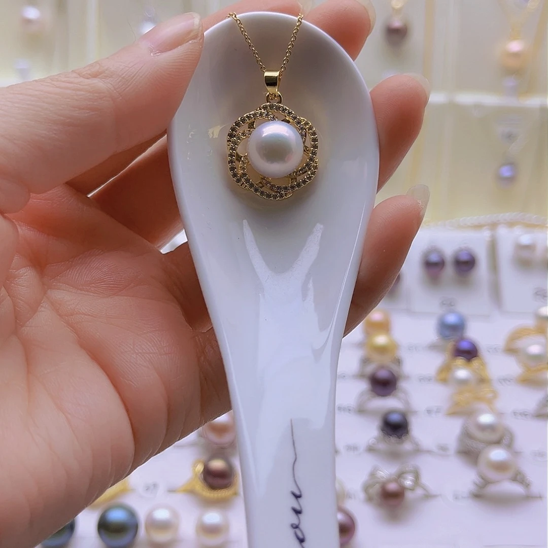 淡水珍珠颈饰合金