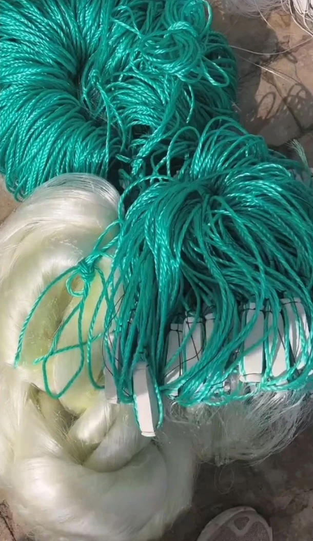 加重荧光丝三层沉网流水钓鱼3d撒网网鲤鱼赶海草鱼100米长捕鱼网