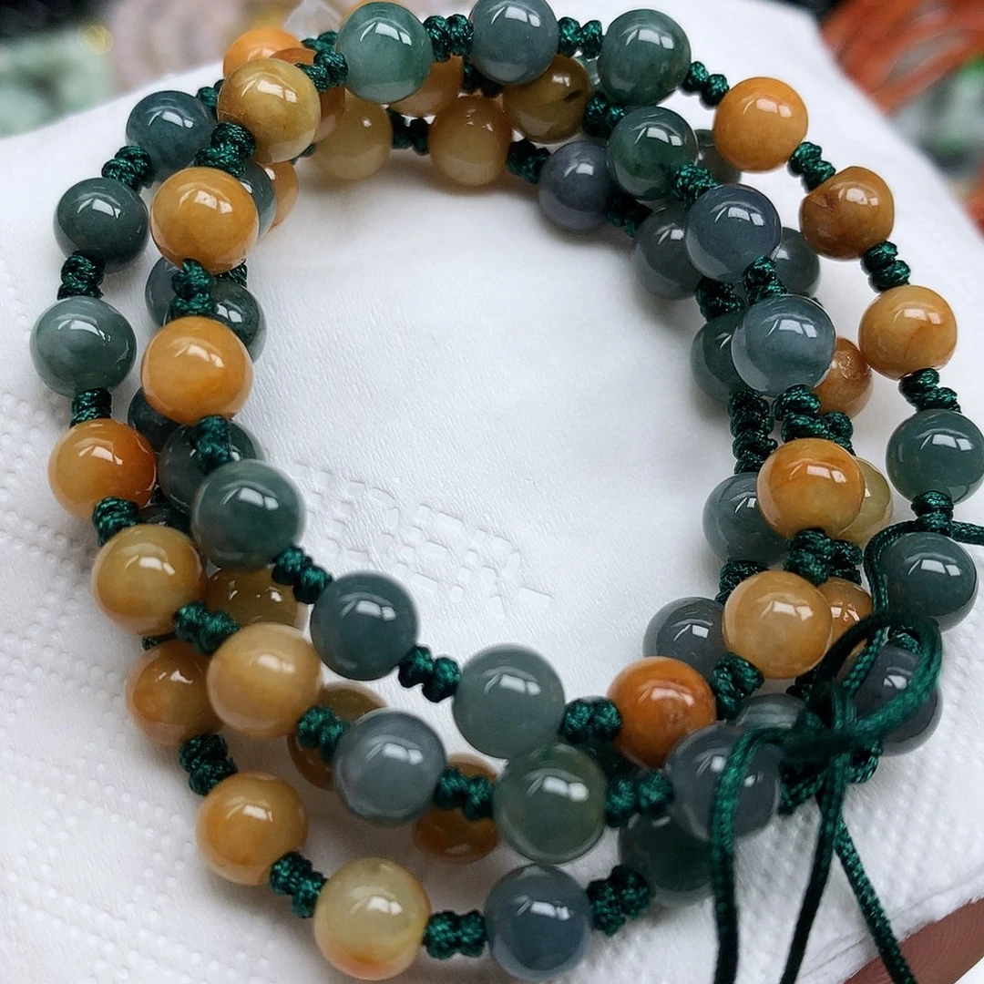 翡翠未镶嵌套链翡翠吊坠