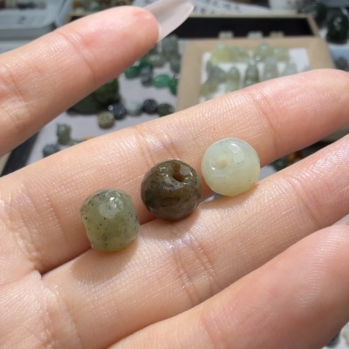 足银镶嵌和田玉珠宝半成品