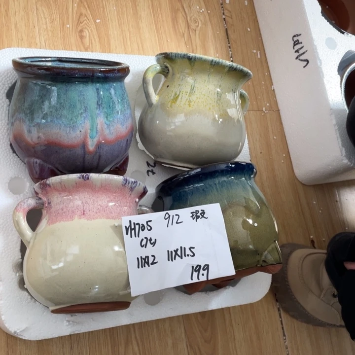 粗陶多肉花盆微瑕912