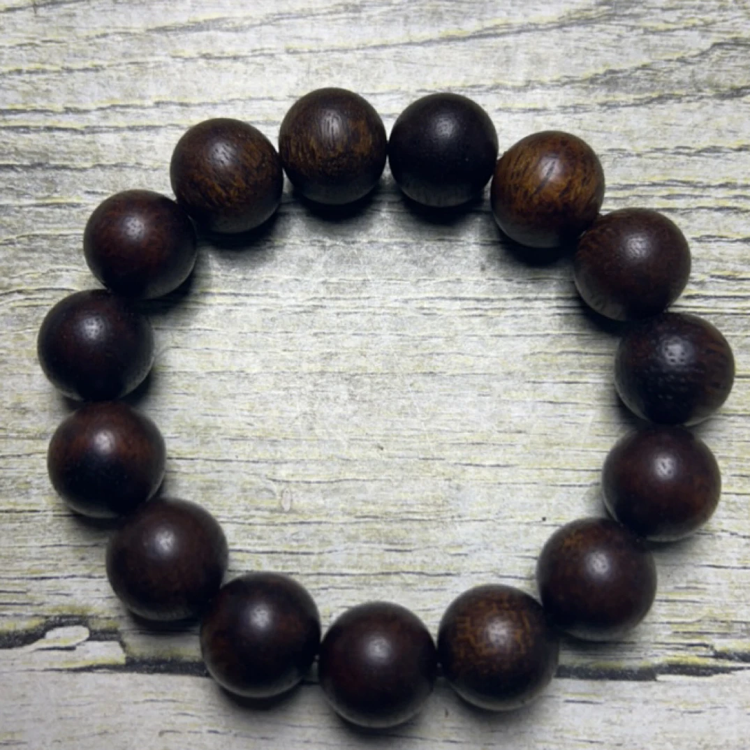 2 福来精选文玩沉香木作手串14mm