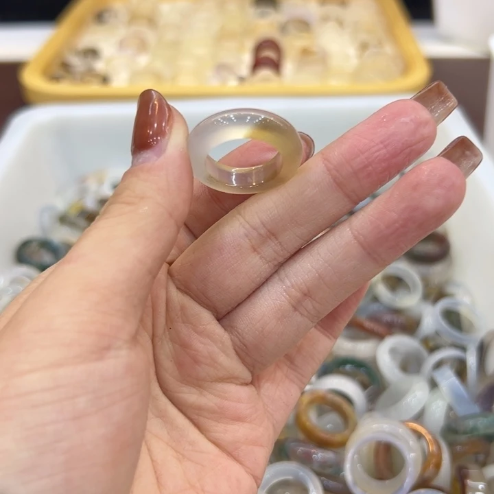 玛瑙/玉髓合金戒指43港15