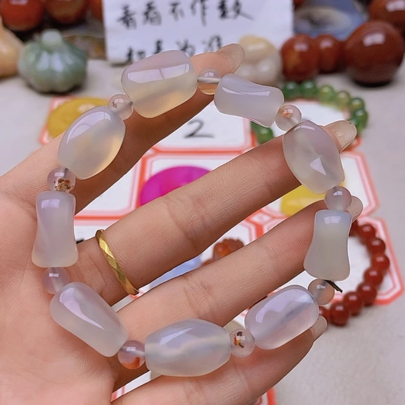 【闪购商品】未镶嵌玛瑙/玉髓珠宝半成品天*笑