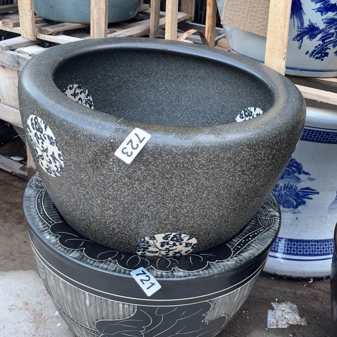 缸微瑕723.721直径42厘米打孔