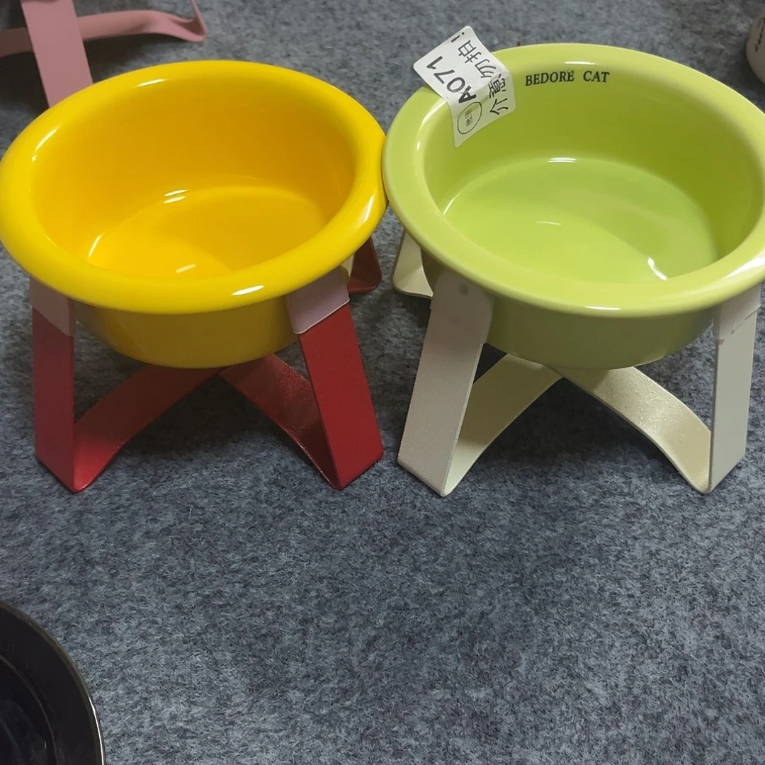 陶瓷碗水碗带架子2