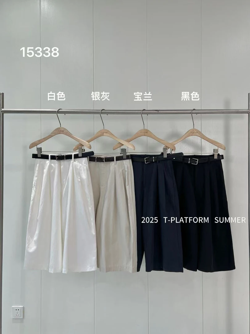 TT 福（1tt15338#）软牛仔！阔腿百搭牛仔七分裤 5-13