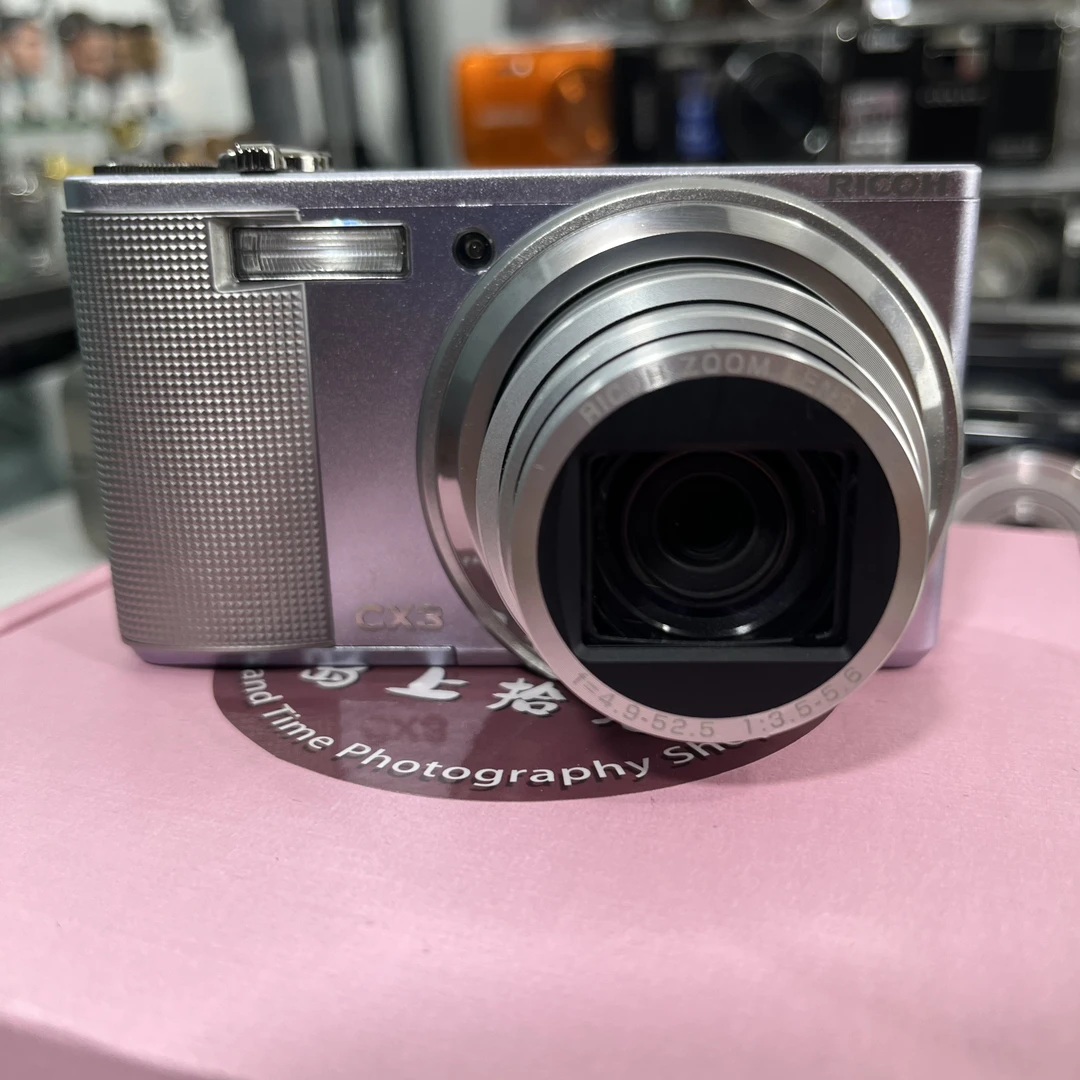 9新 Ricoh/理光 CX3中文 1000w像素10倍变焦 配件齐屏幕涂层脱落