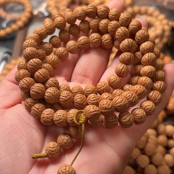 文玩核桃手串野生小桃核脖挂，