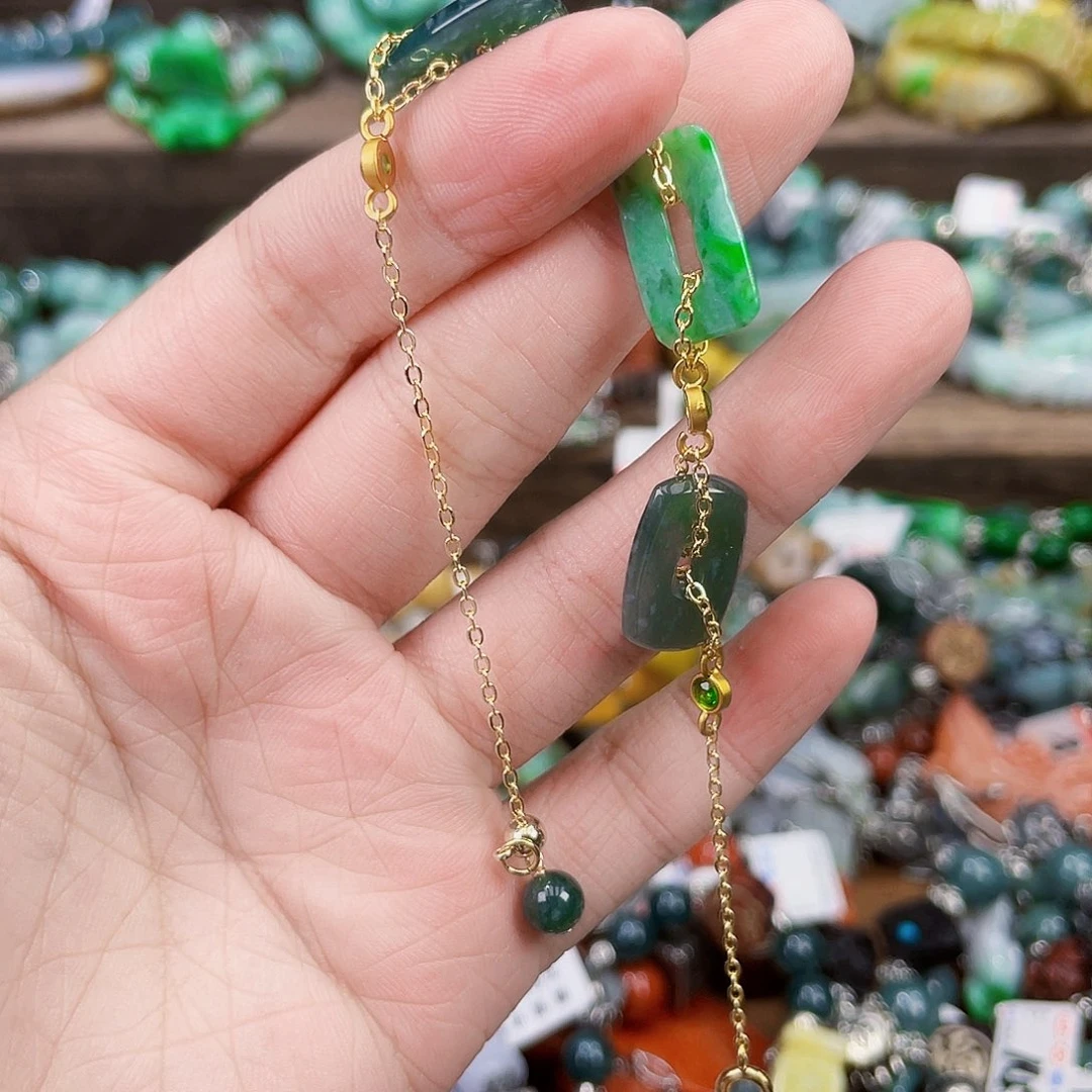 未镶嵌手链翡翠手链