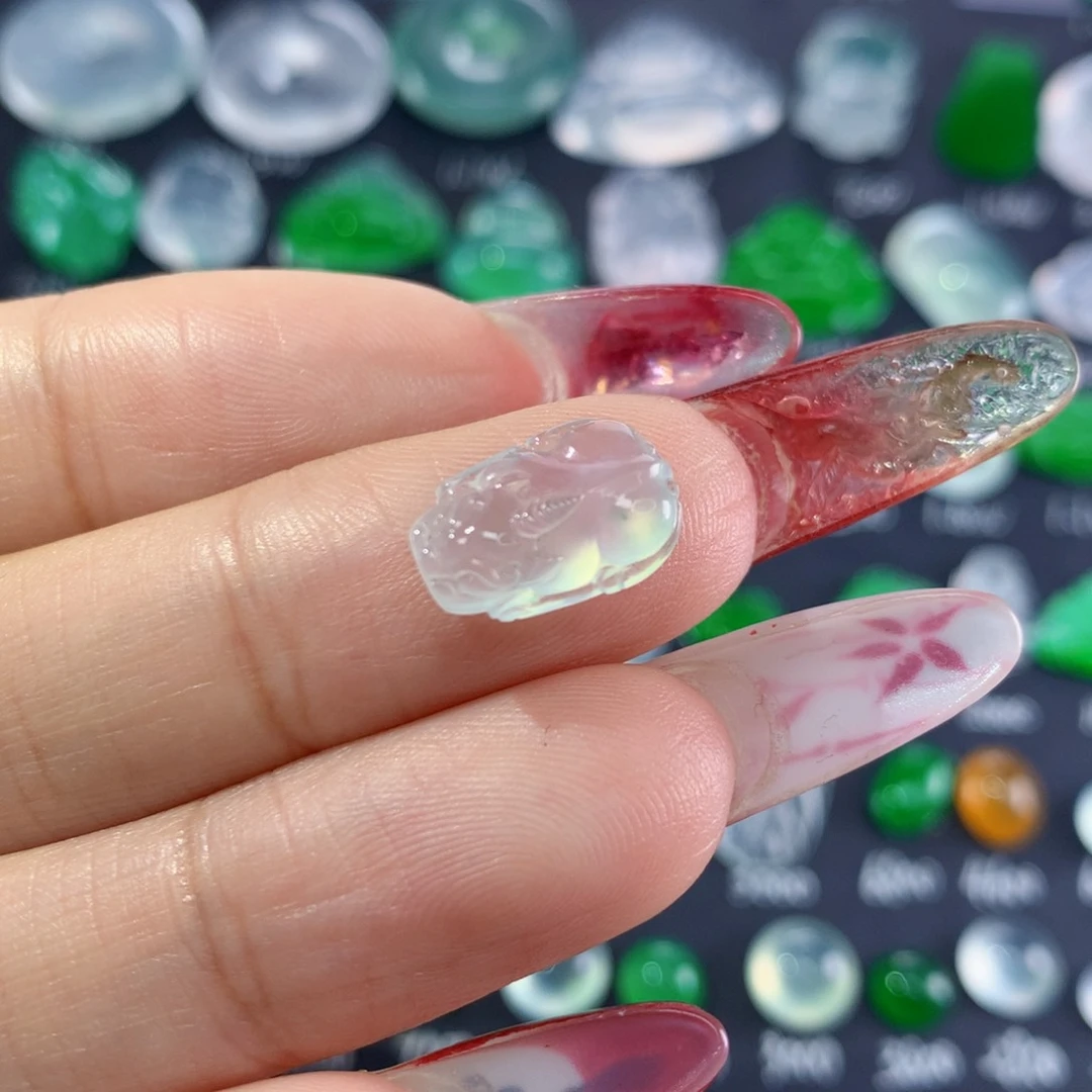 翡翠颈饰未镶嵌纯天然缅甸翡翠A货