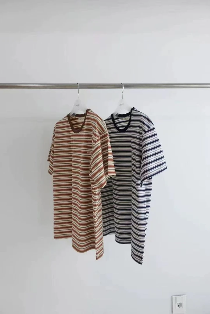 东大门aw条纹短袖T恤/NO退换