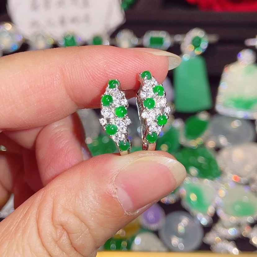 【闪购商品】未镶嵌翡翠耳饰天然翡翠